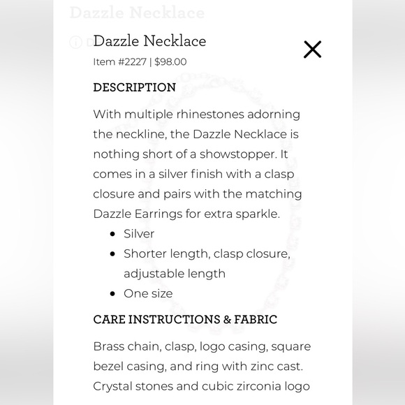 CAbi Dazzle Necklace - Picture 2 of 2